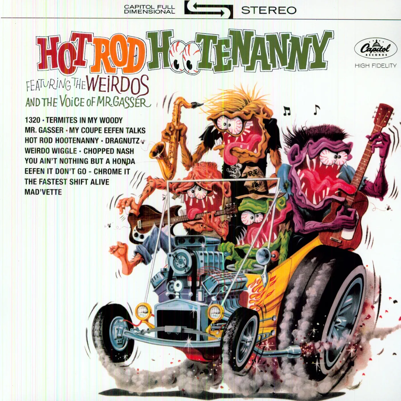 Mr Gasser & The Weirdos HOT ROD HOOTENENANNY Vinyl Record
