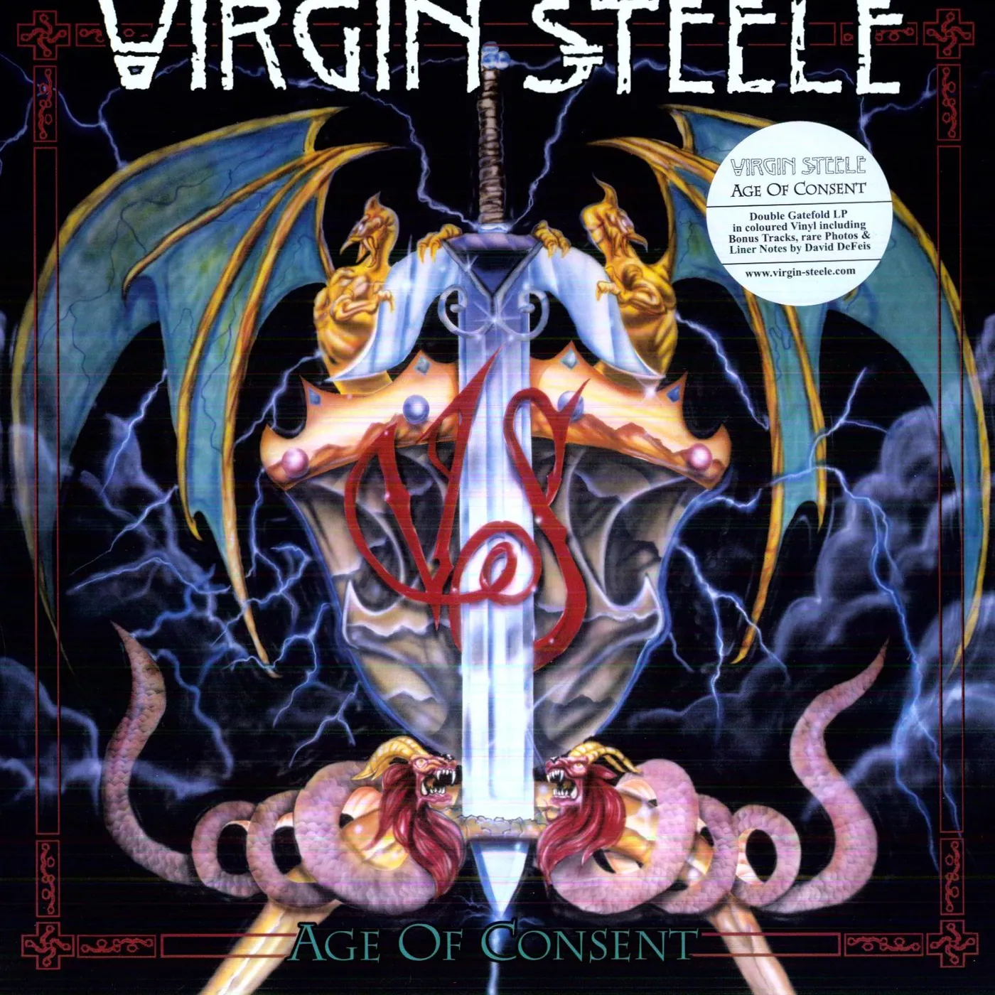 Virgin Steele Age of Consent Vinyl Record
