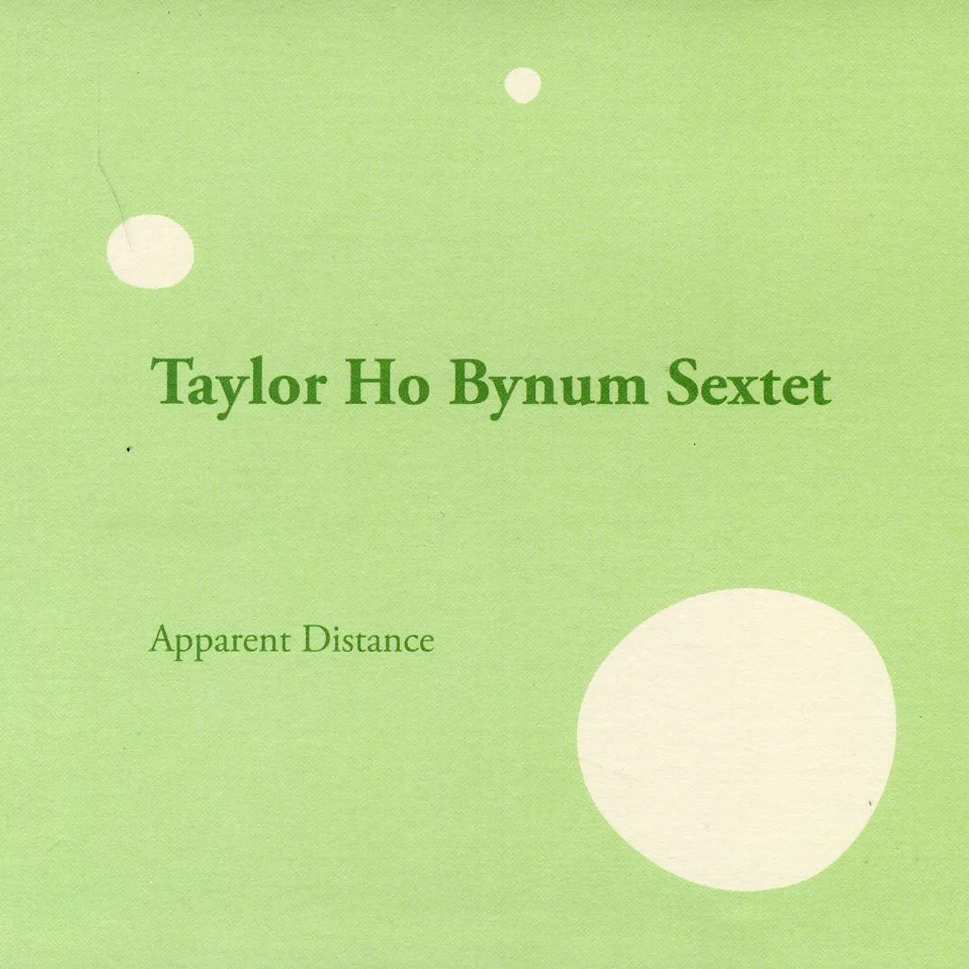 Taylor Ho Bynum APPARENT DISTANCE CD