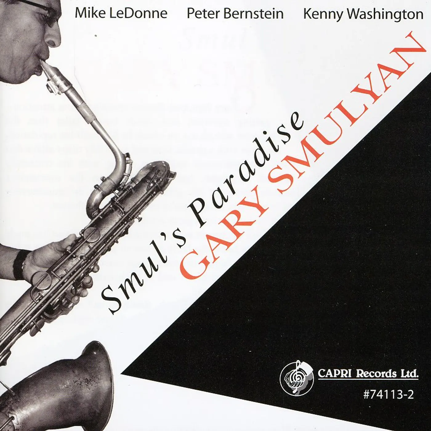 Gary Smulyan SMUL'S PARADISE CD