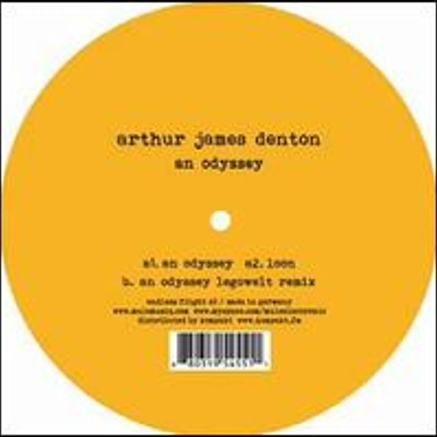 Arthur James Denton ODYSSEY Vinyl Record