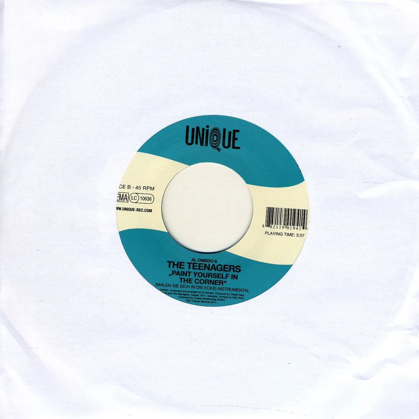 Al Supersonic & The Teenagers PAINT YOURSELF IN THE CORNER Vinyl Record
