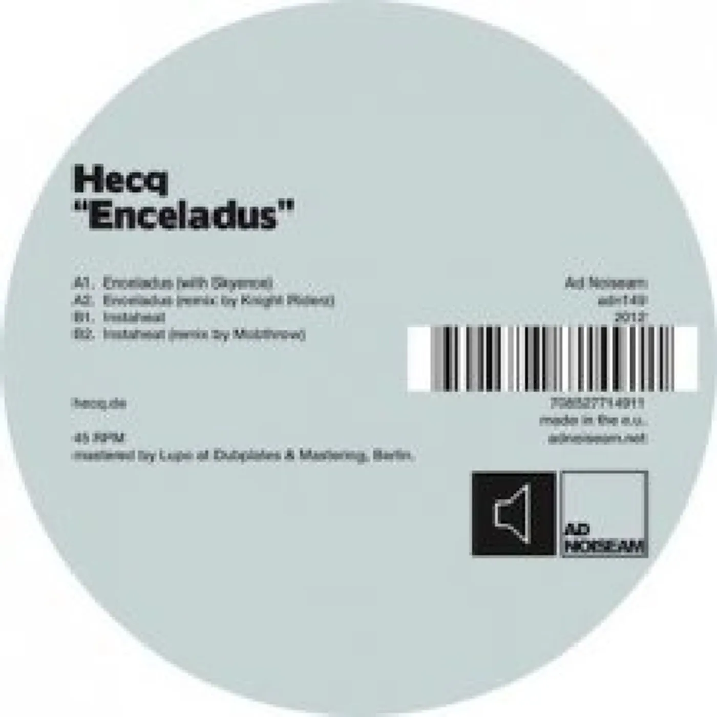 Hecq Enceladus Vinyl Record