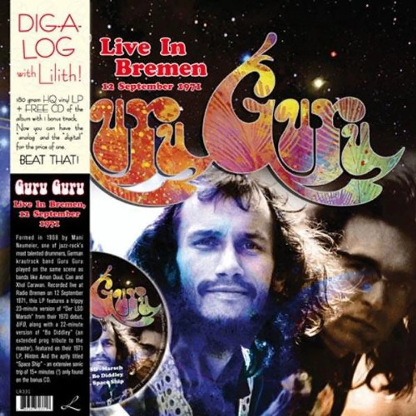 Guru Guru LIVE IN BREMEN 12 SEPTEMBER 1971 Vinyl Record - w/CD