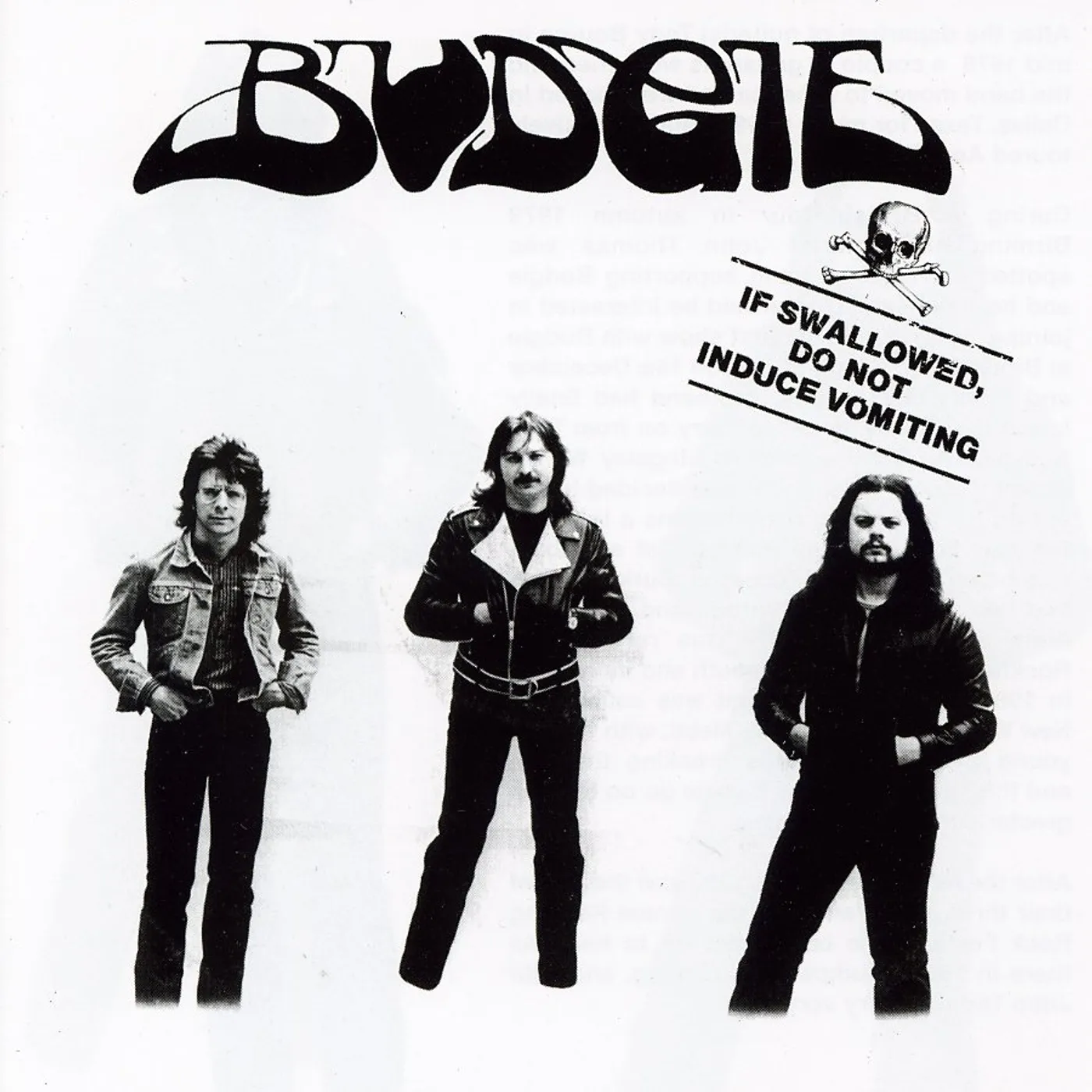 Budgie IF SWALLOWED DO NOT INDUCE VOMITING CD