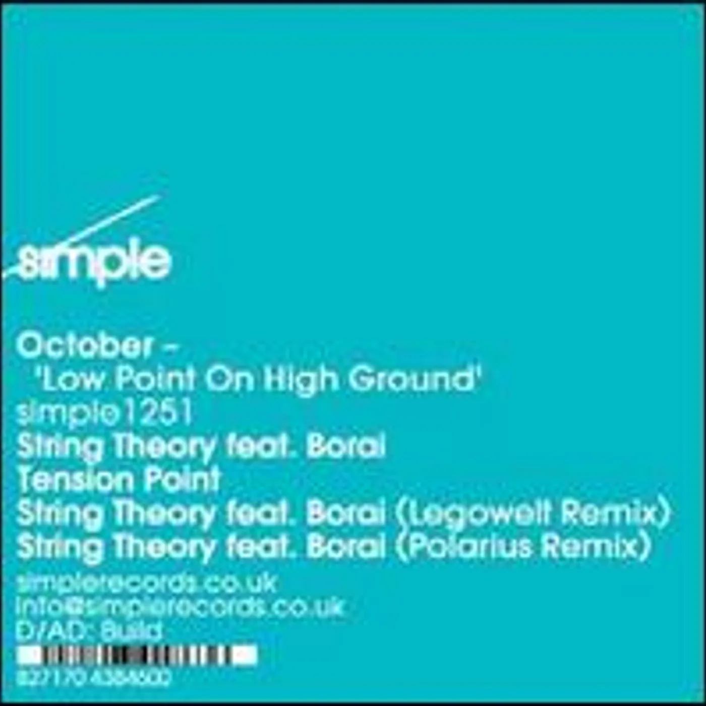 OCTOBER String Theory Vinyl Record