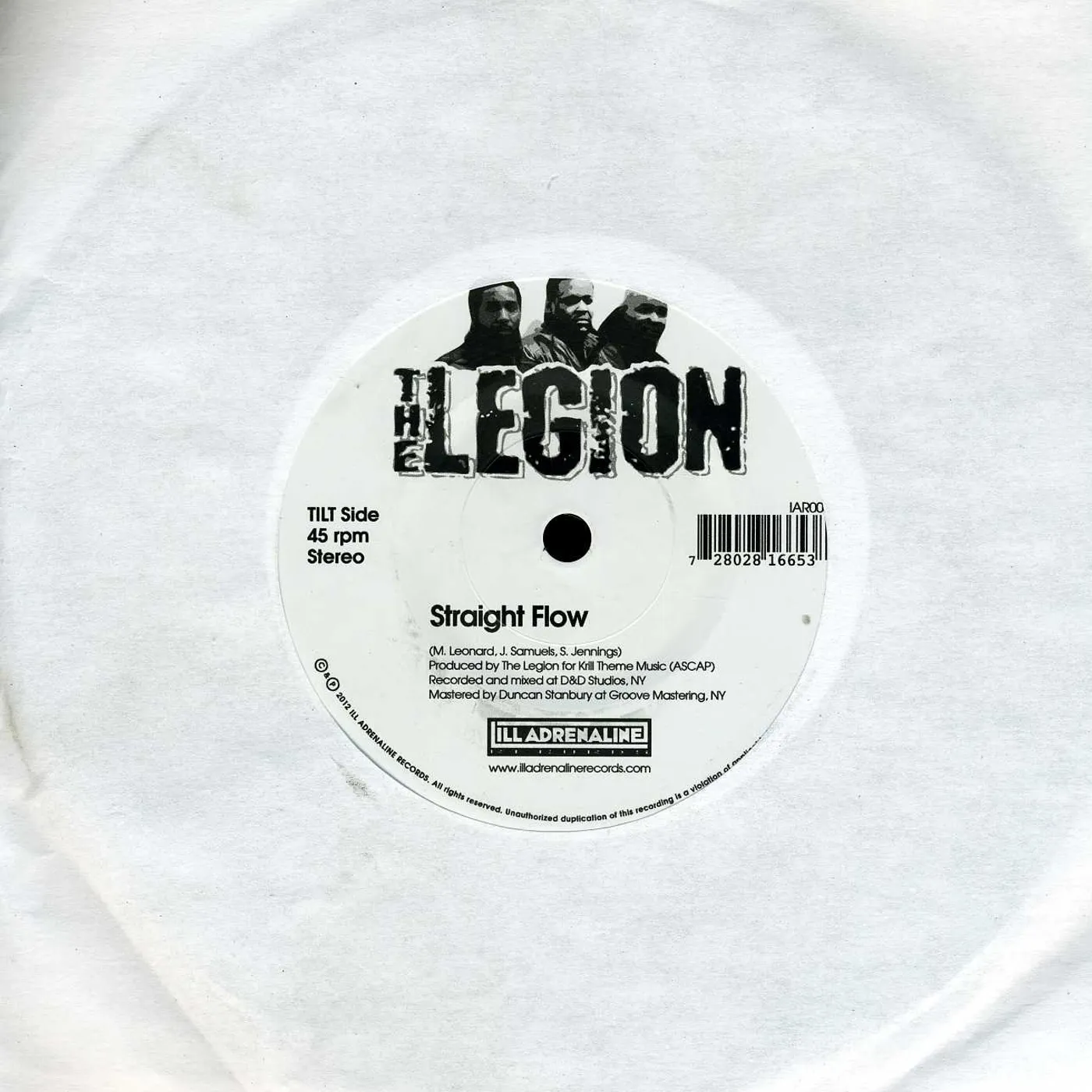 Legion STRAIGHT FLOW B/W AUCTION SYSTEMATIC Vinyl Record