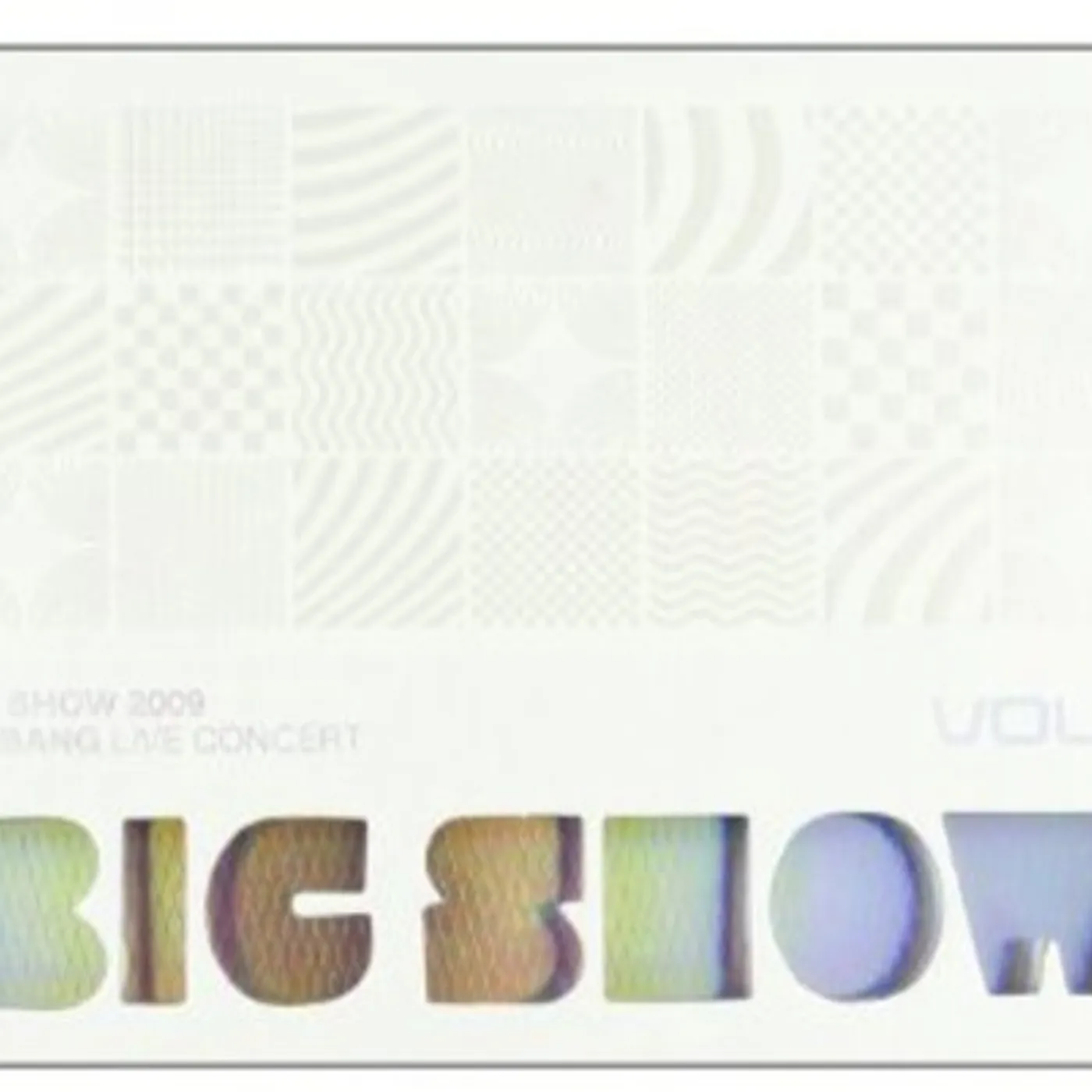 BIG SHOW: 2009 BIGBANG CONCERT LIVE ALBUM CD