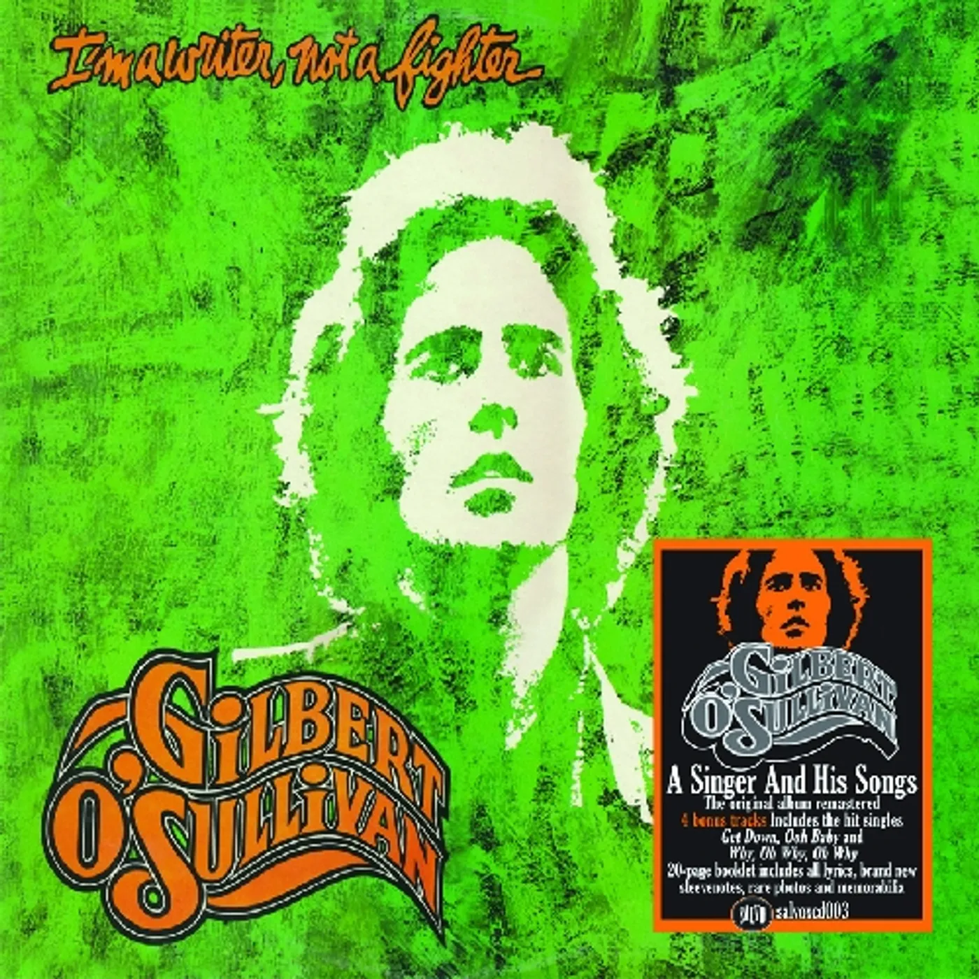 Gilbert O'Sullivan I'M A WRITER NOT A FIGHTER CD