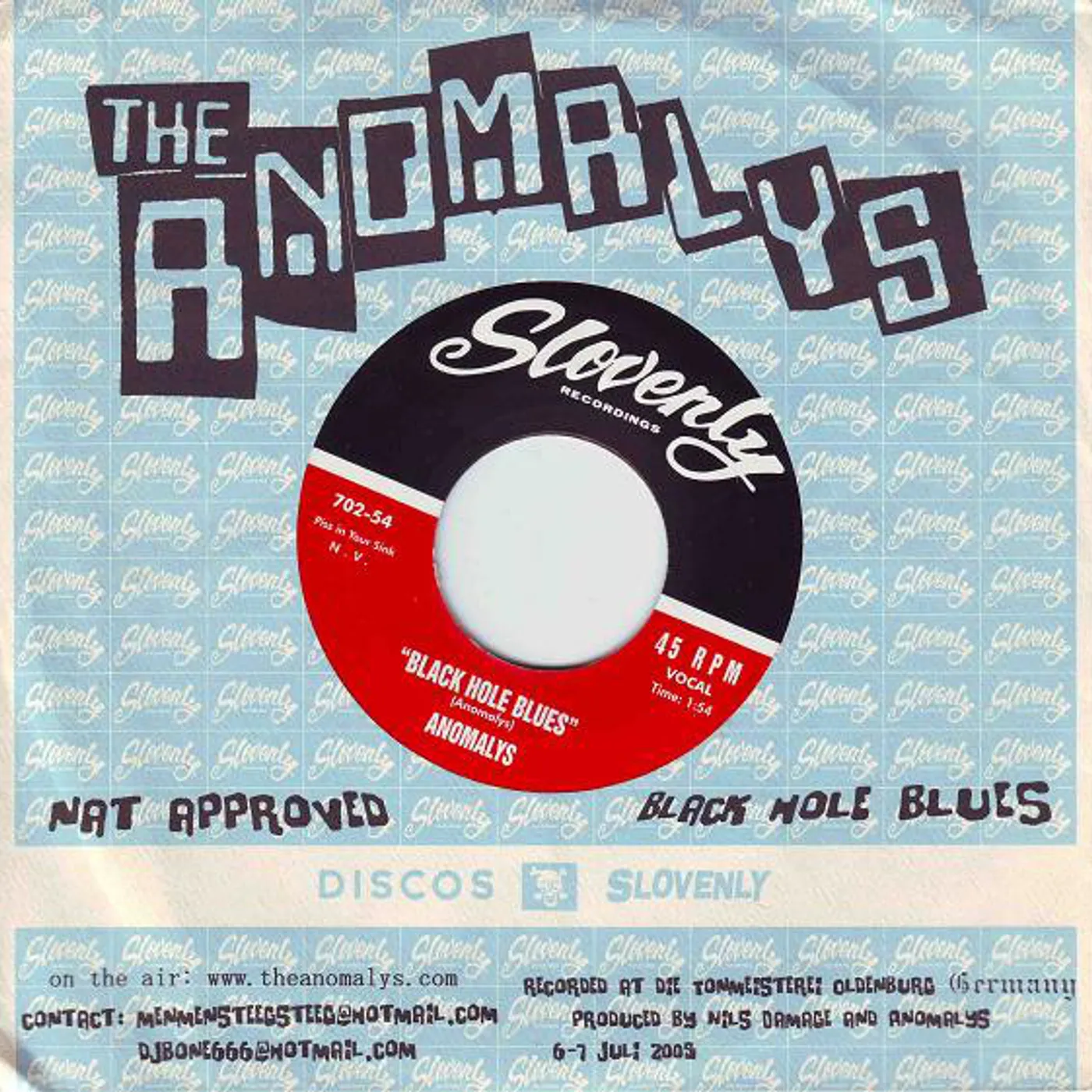 The Anomalys BLACK HOLE BLUES Vinyl Record