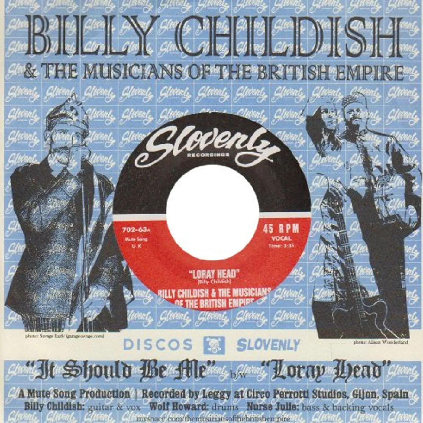 Billy Childish & Musicains Of The British Empire IT SHOULD BE ME Vinyl Record