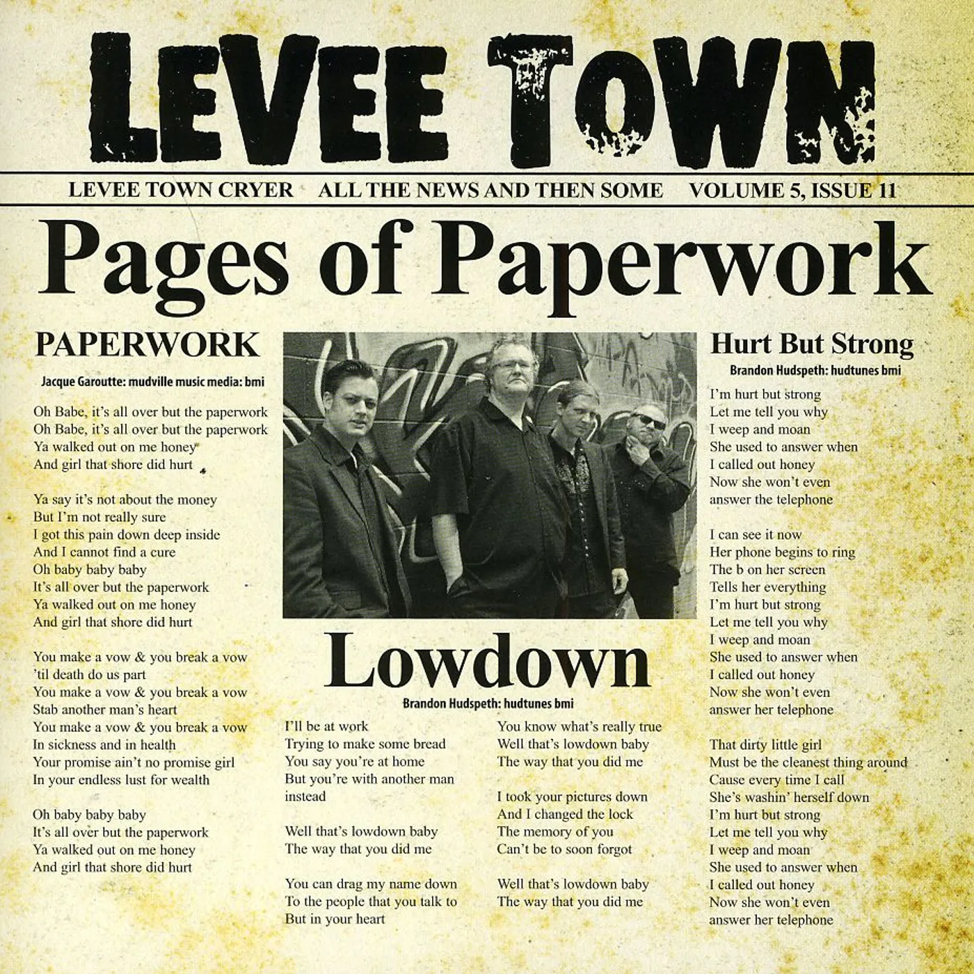 Levee Town PAGES OF PAPERWORK CD