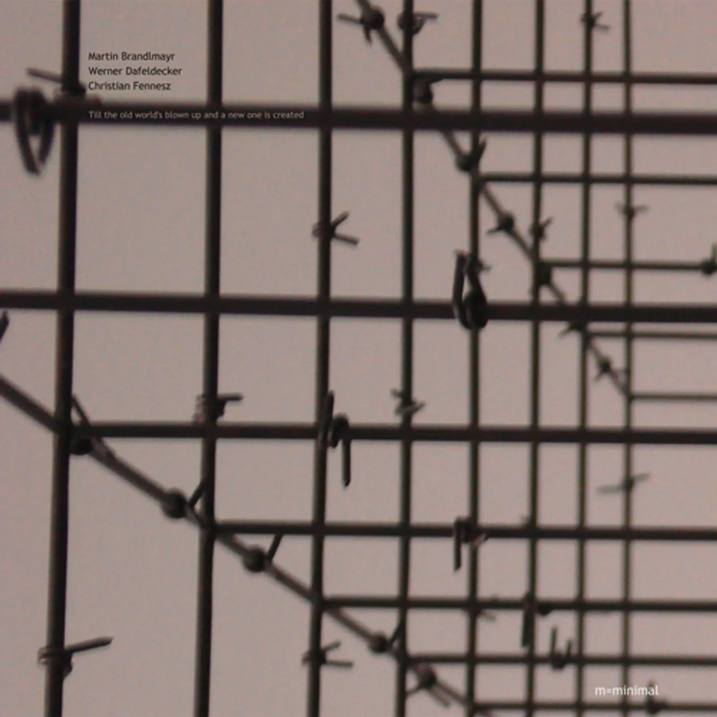 Martin Brandlmayr / Werner Dafeldecker TILL THE OLD WORLD'S BLOWN UP & A NEW ONE IS Vinyl Record