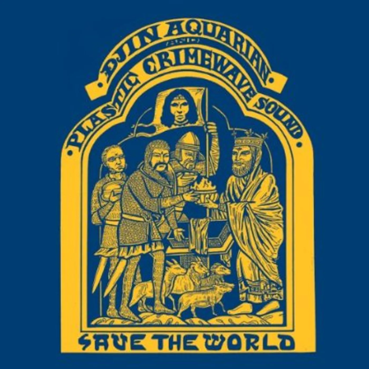 Djin Aquarian and Plastic Crimewave Sound Save the World Vinyl Record