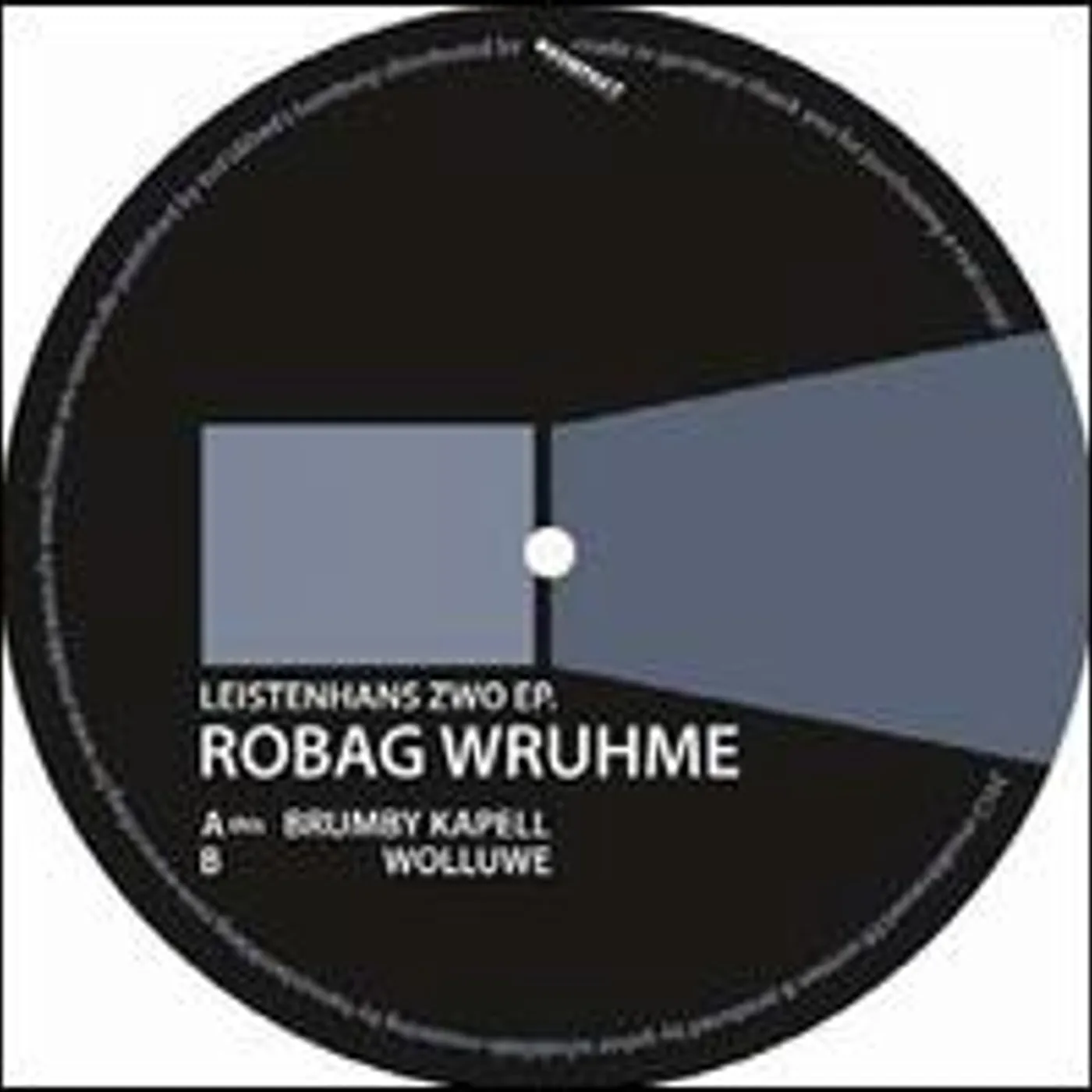 Robag Wruhme LEISTENHANS ZWO Vinyl Record