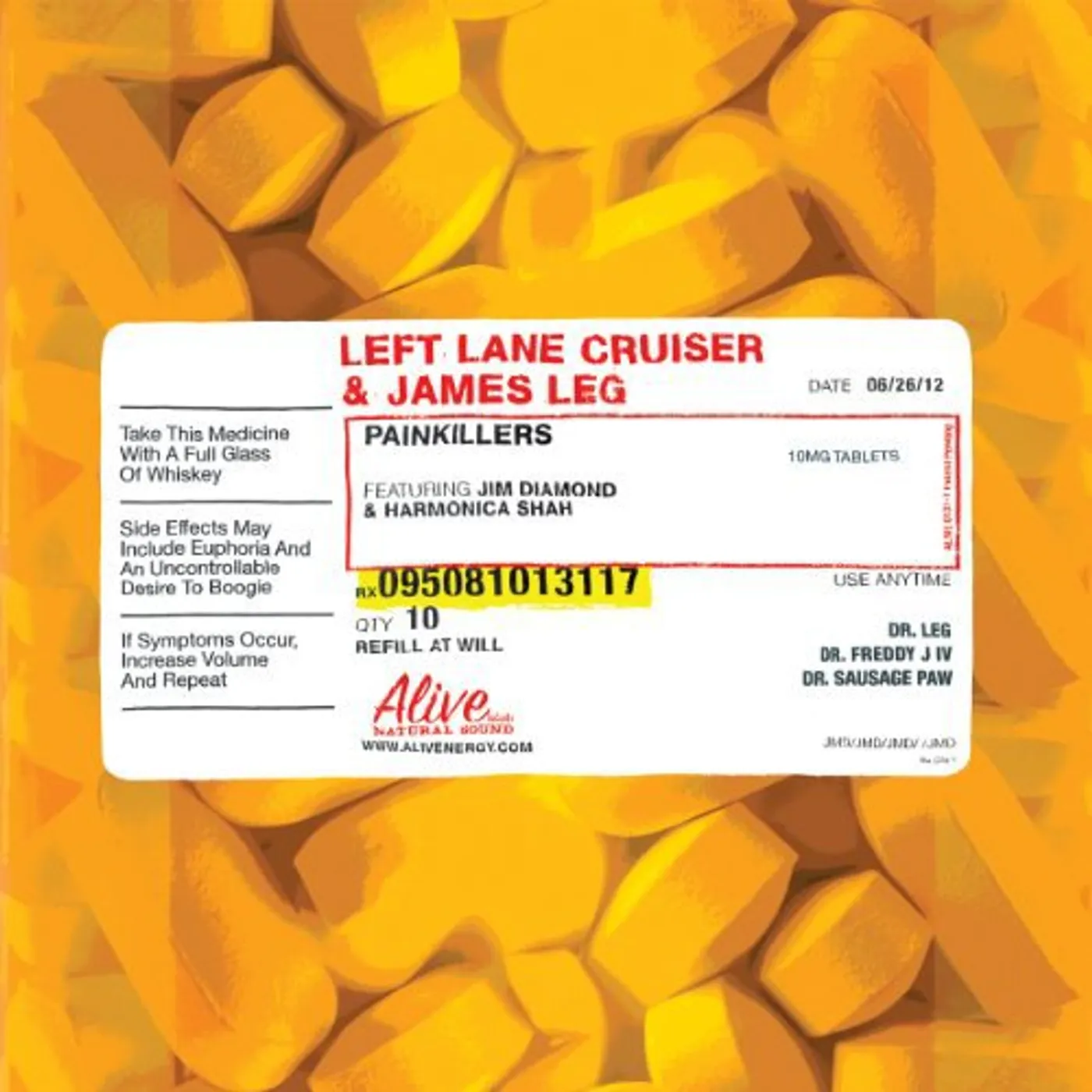 Left Lane Cruiser & James Leg Painkillers Vinyl Record