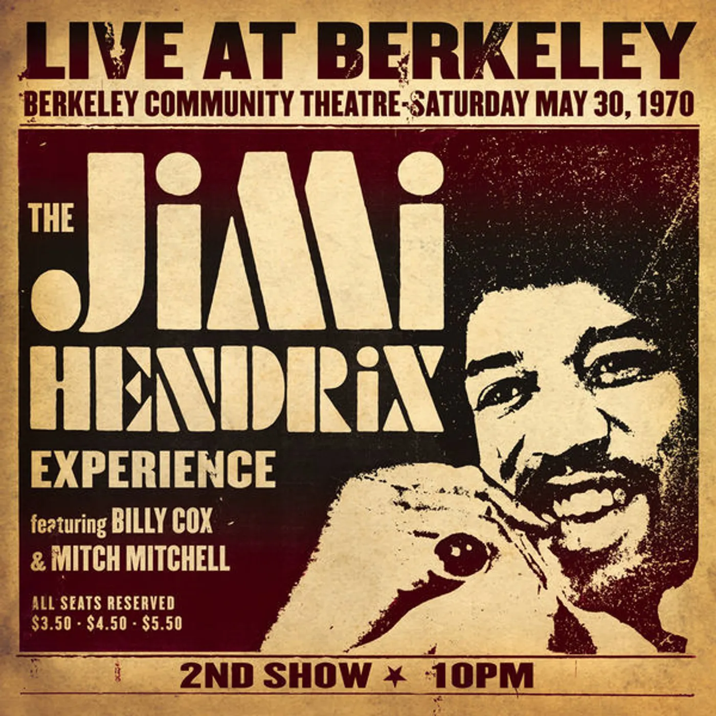 JIMI HENDRIX EXPERIENCE LIVE AT BERKELEY Vinyl Record