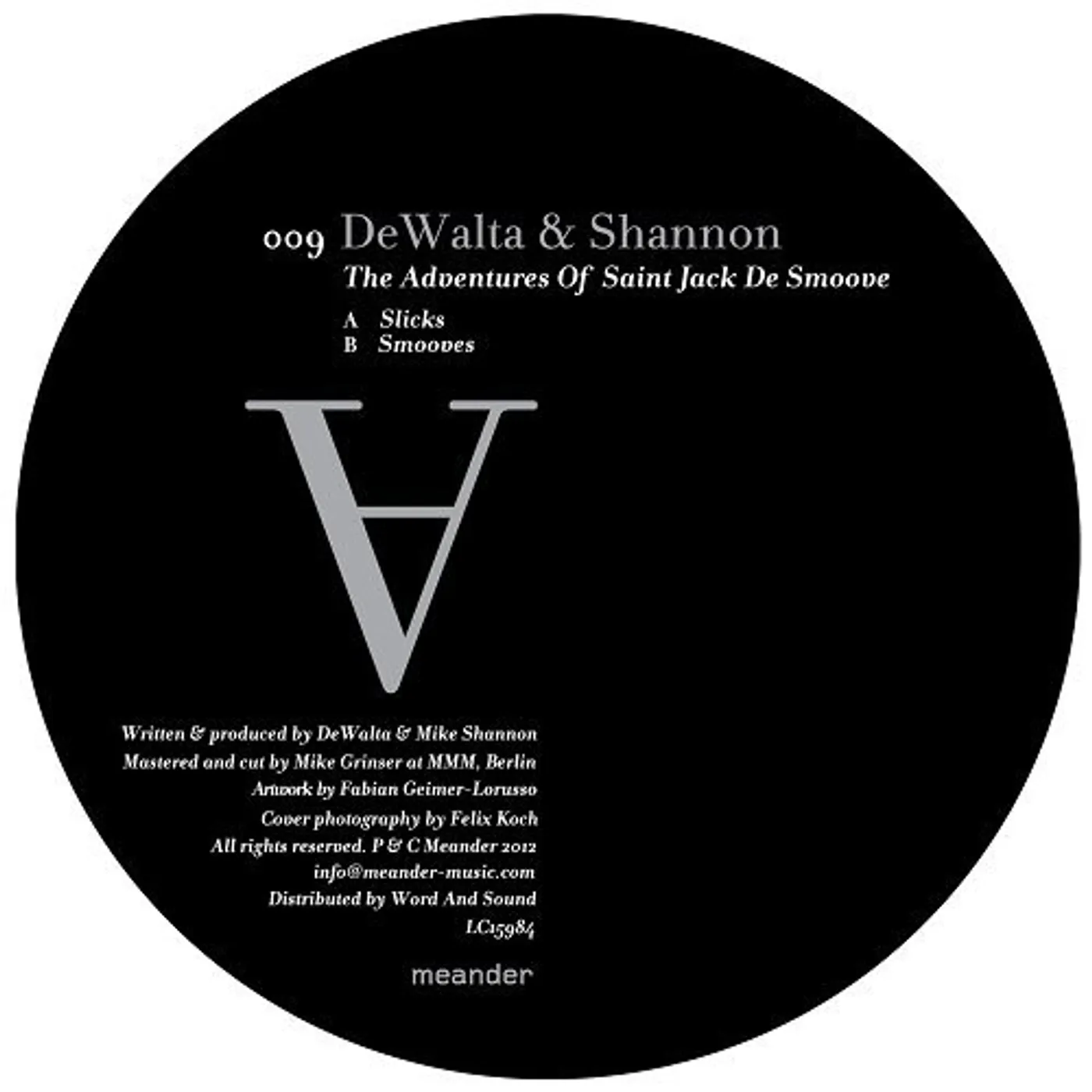 DeWalta & Shannon ADVENTURES OF SAINT JACK DE SMOOVE Vinyl Record