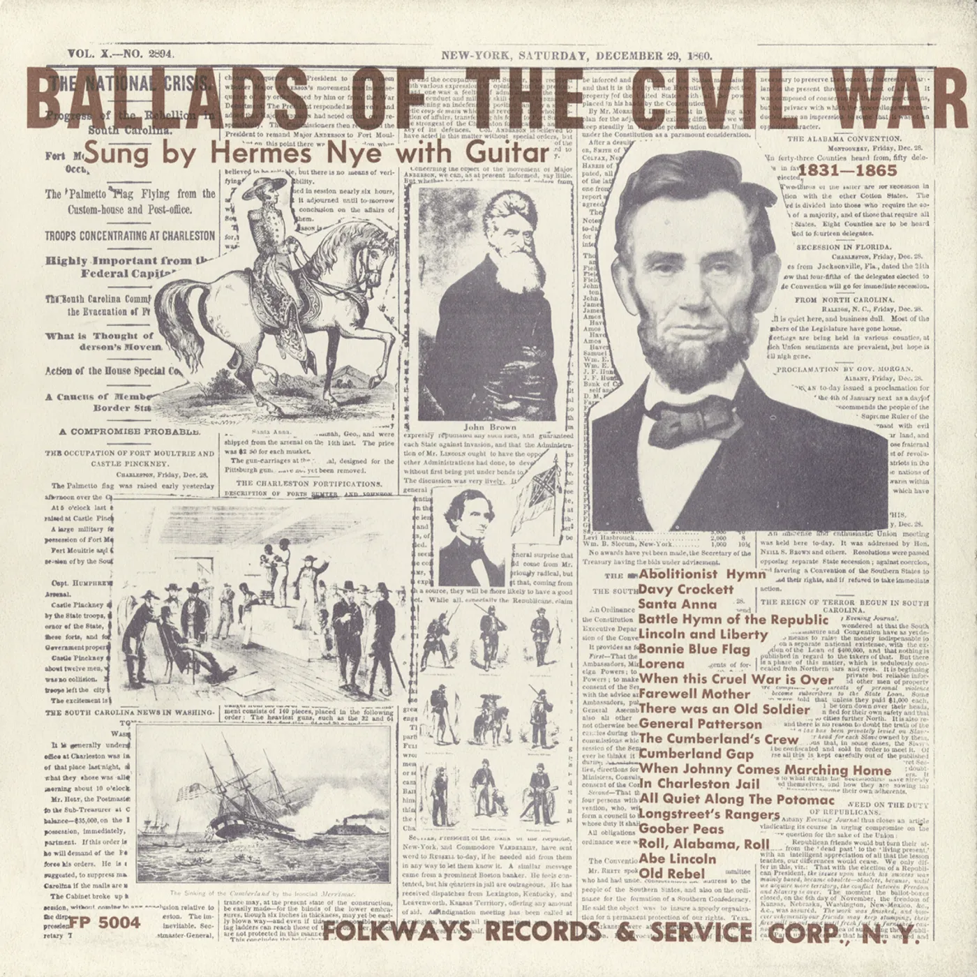 Hermes Nye BALLADS OF THE CIVIL WAR CD