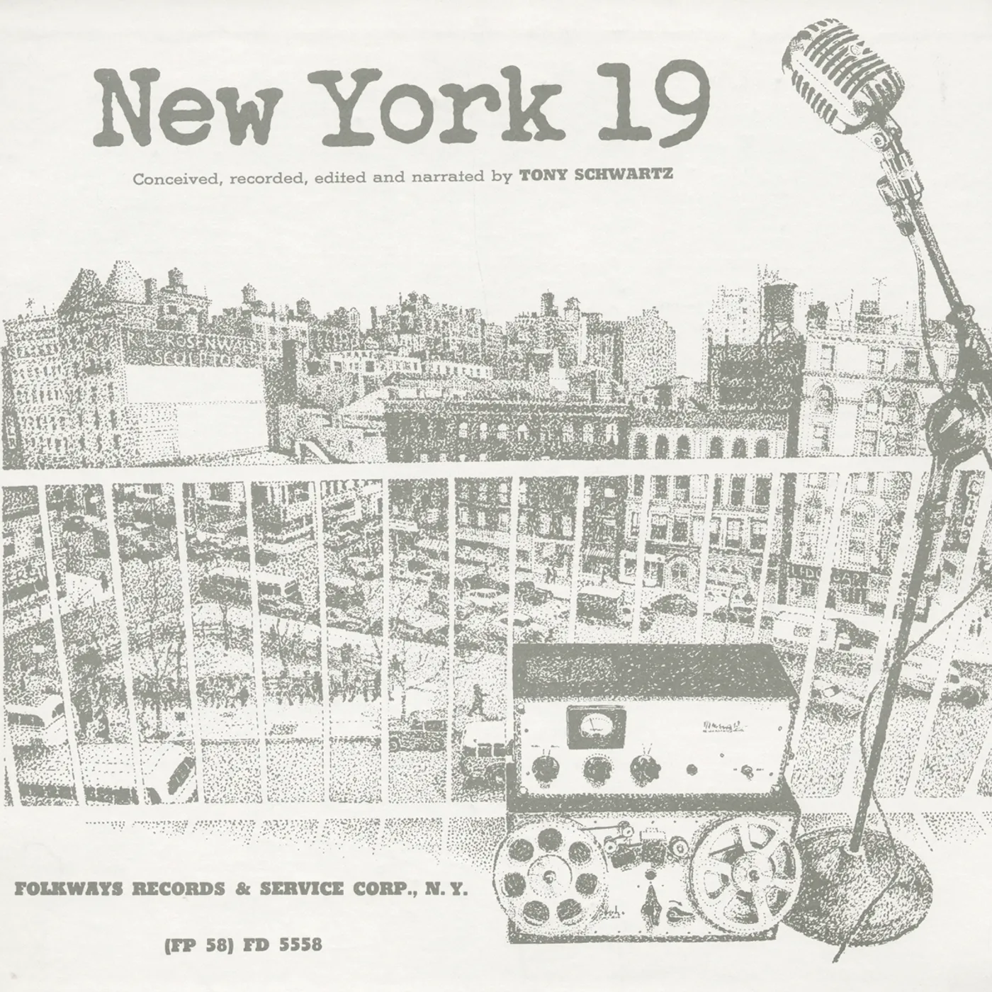 Tony Schwartz NEW YORK 19 CD