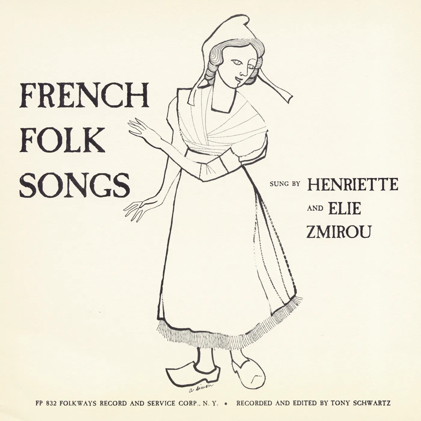 Henriette and Elie Zmirou FRENCH FOLK SONGS CD