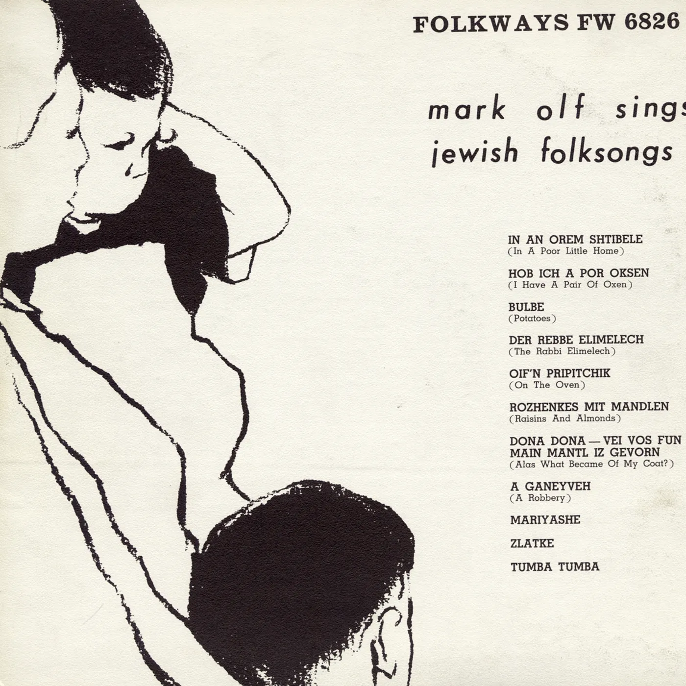 Mark Olf JEWISH FOLKSONGS VOL. 1 CD
