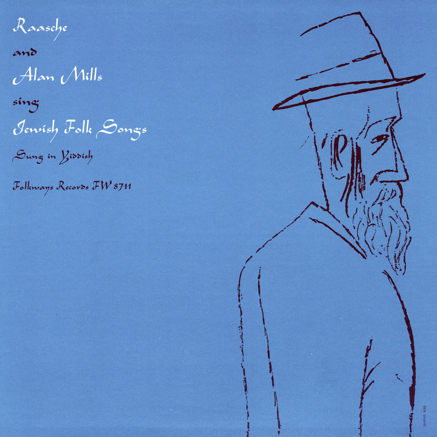 RAASCHE AND ALAN MILLS SING JEWISH FOLK SONGS CD