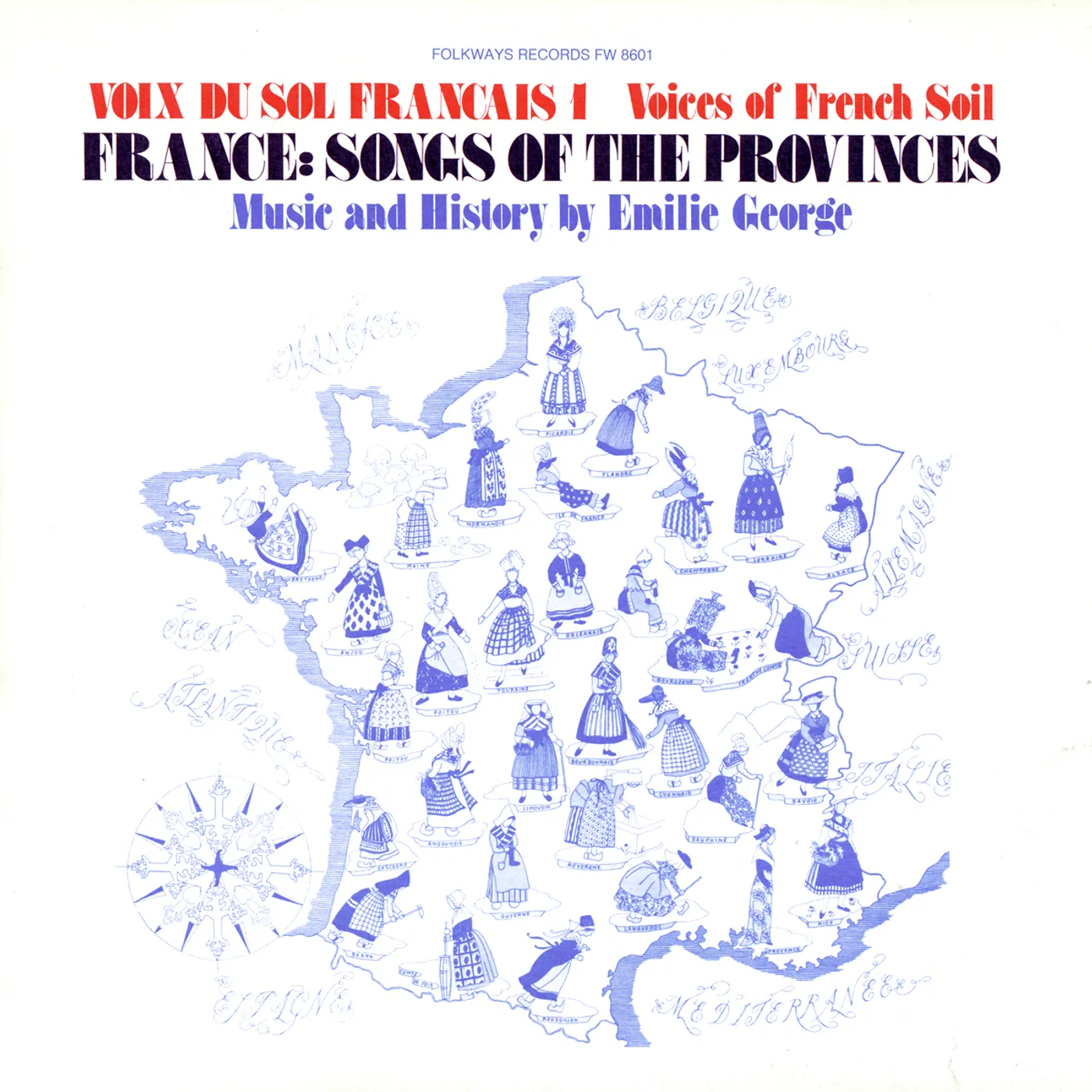 Emilie George VOIX DU SOL FRANCAIS VOL. 1: FRANCE CD