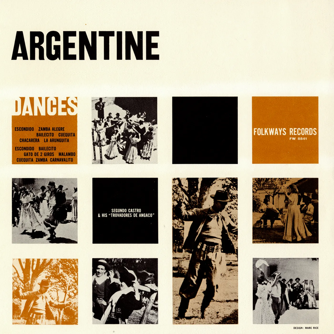 Segundo Castro FOLK DANCES AND DANCE SONGS OF ARGENTINA CD