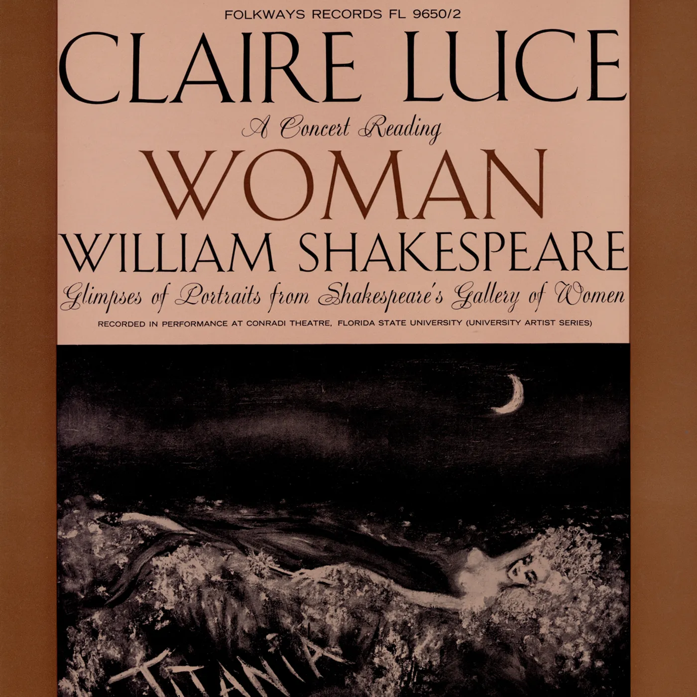 Claire Luce CONCERT READING: WOMAN - WM. SHAKESPEARE CD