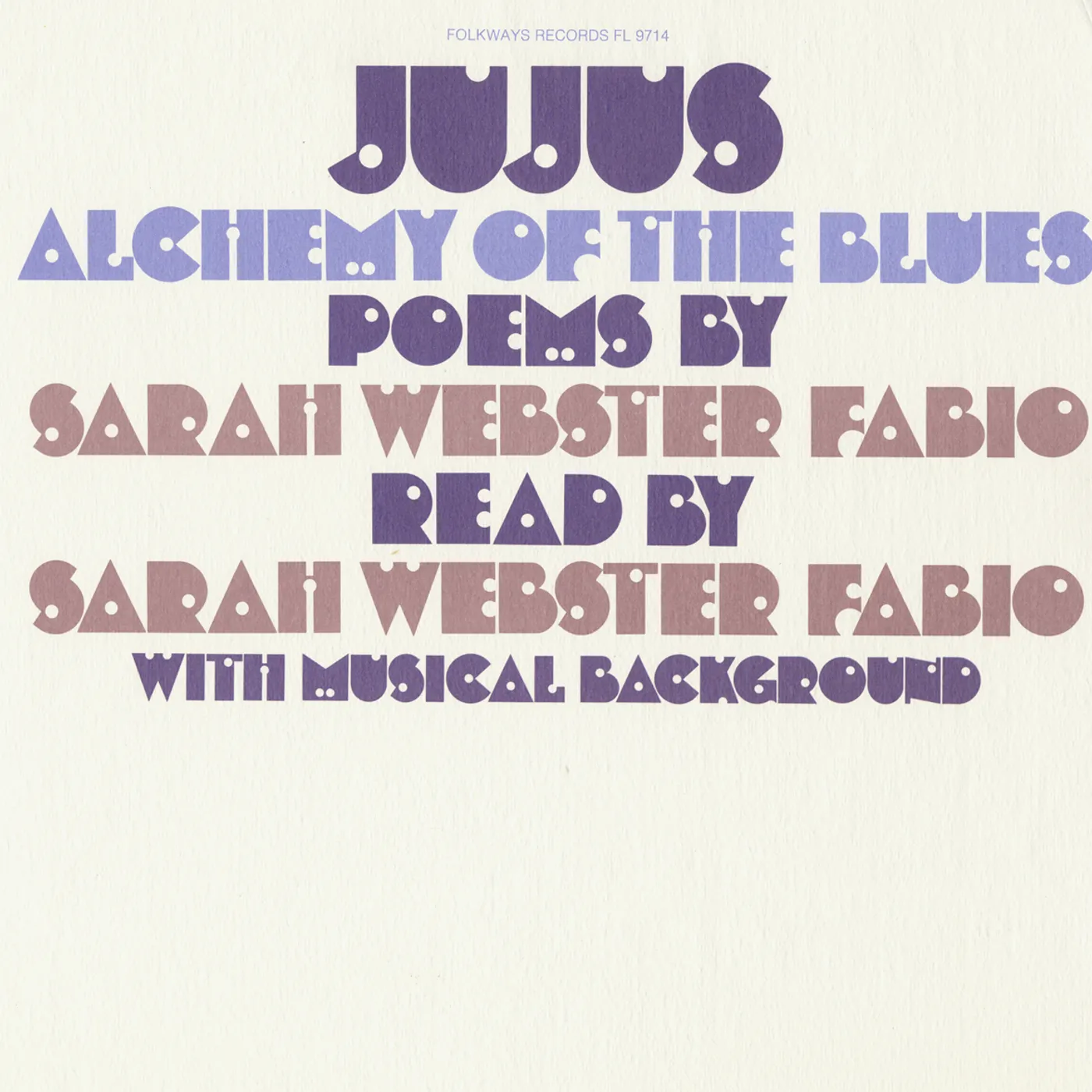 Sarah Webster Fabio JUJUS ALCHEMY OF THE BLUES CD