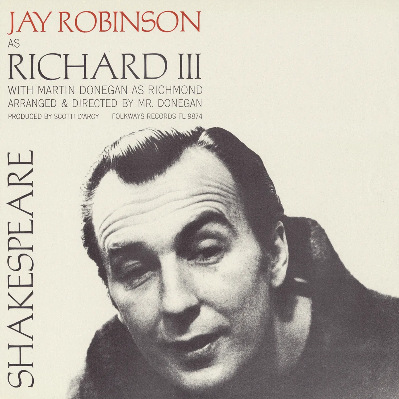 Jay Robinson WILLIAM SHAKESPEARE: KING RICHARD III CD