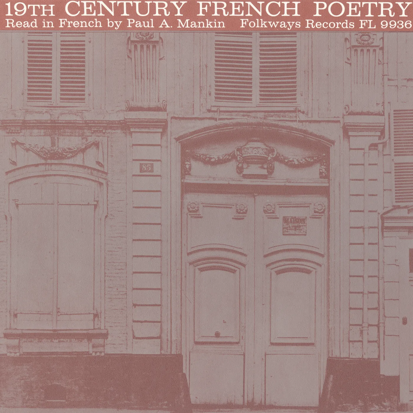 Paul A. Mankin 19TH CENTURY FRENCH POETRY CD