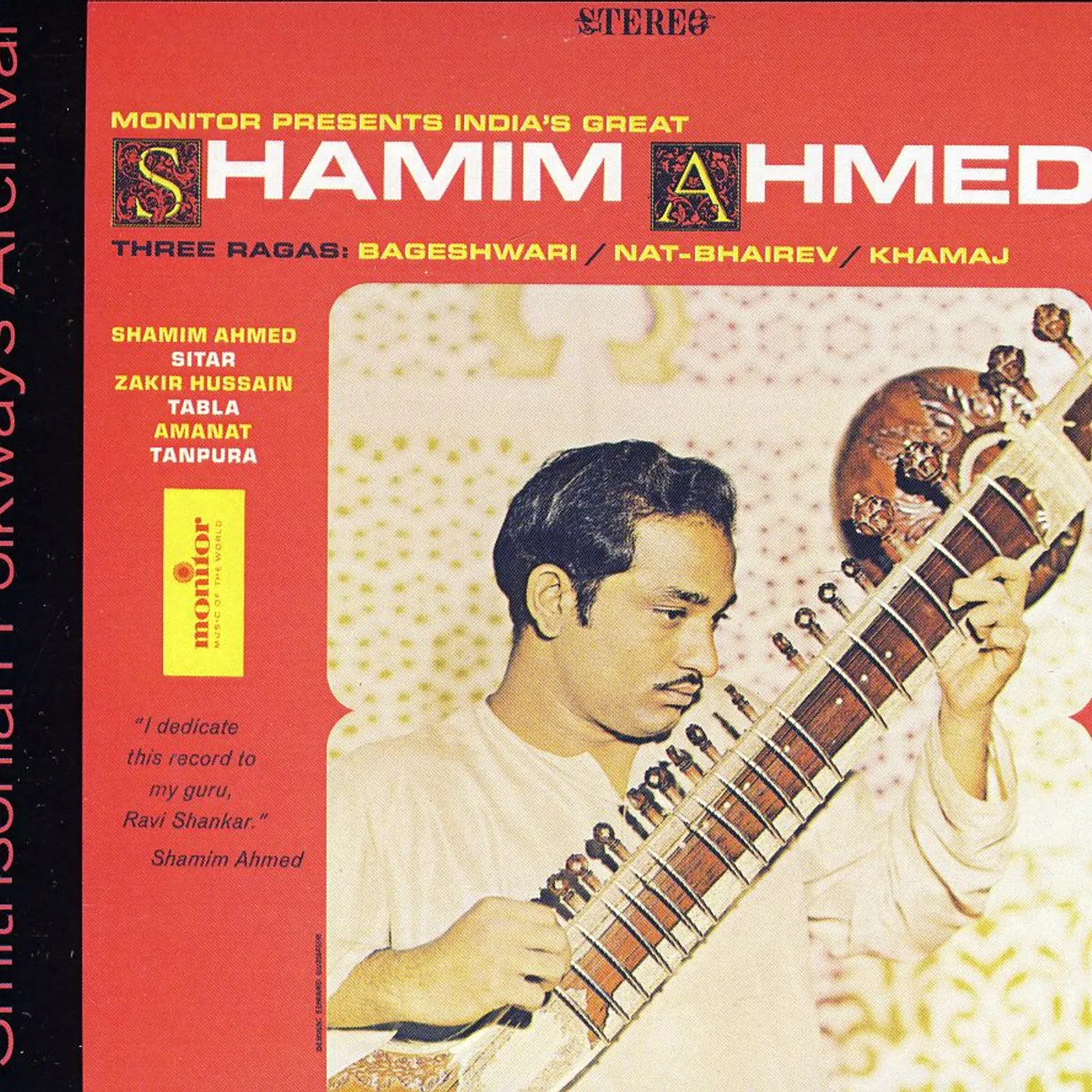 INDIA'S GREAT SHAMIM AHMED: THREE RAGAS CD
