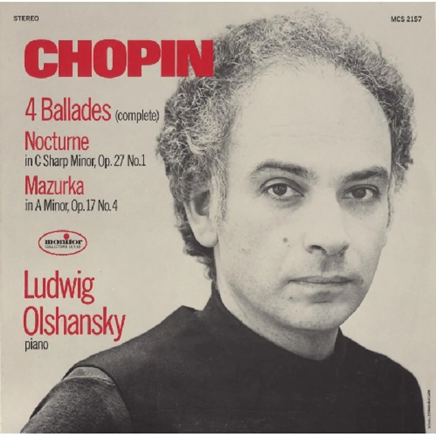 Ludwig Olshansky CHOPIN: 4 BALLADES; NOCTURNE OP. 27 NO. 1 CD