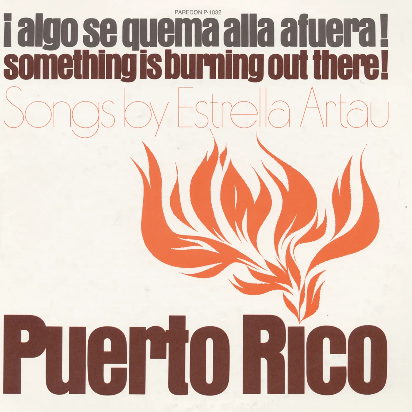 Estrella Artau PUERTO RICO: ALGO SE QUEMA ALLA A FUERA CD