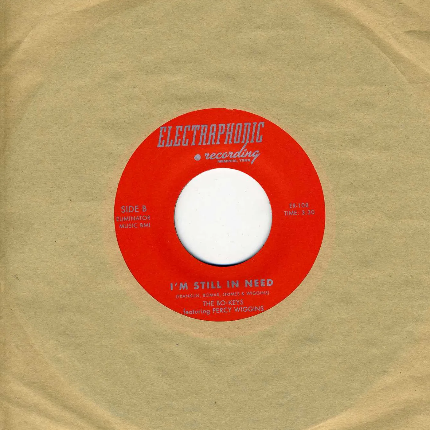 The Bo-Keys WRITING ON THE WALL / I'M STILL IN NEED Vinyl Record