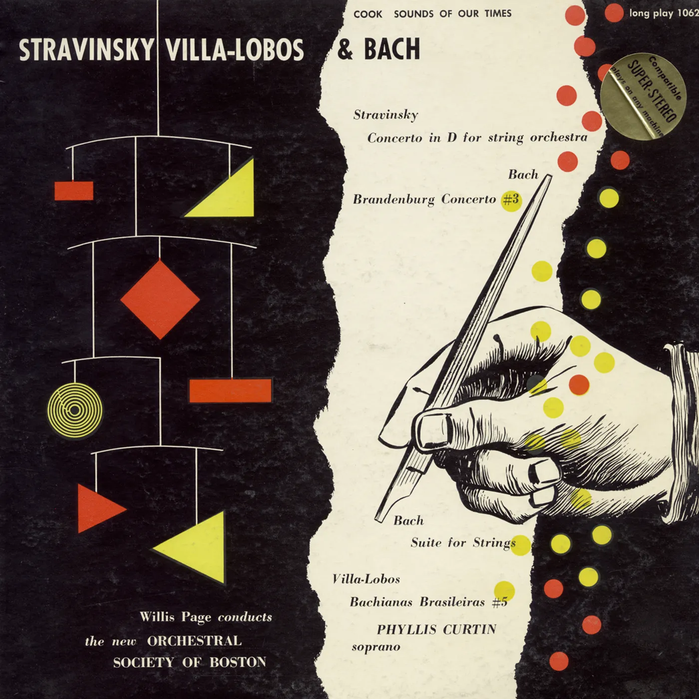 New Orchestral Society of Boston STRAVINSKY VILLA LOBOS AND BACH CD