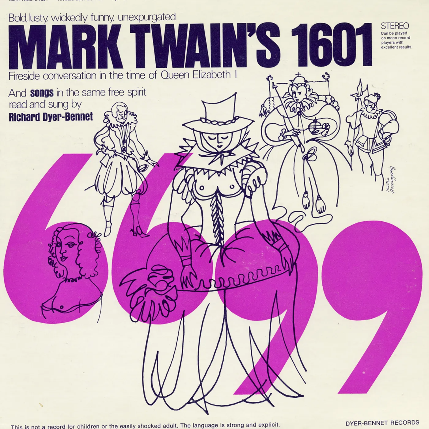 Richard Dyer-Bennet MARK TWAIN'S 1601 CD