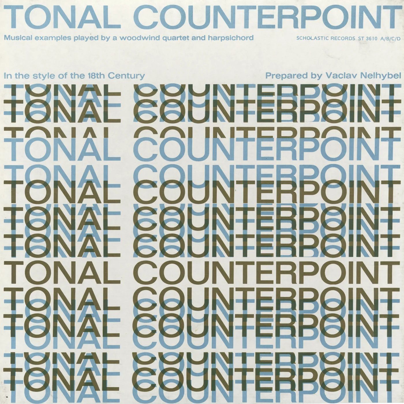 Václav Nelhýbel TONAL COUNTERPOINT IN THE STYLE CD