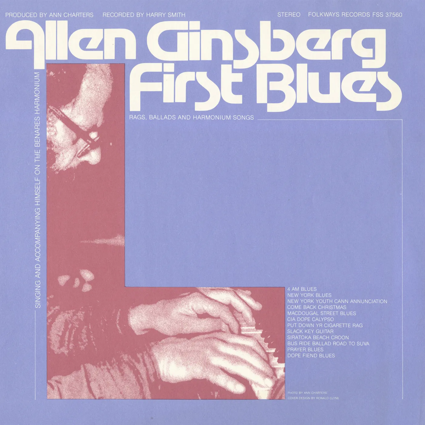 Allen Ginsberg FIRST BLUES: RAGS BALLADS AND HARMONIUM SONGS CD