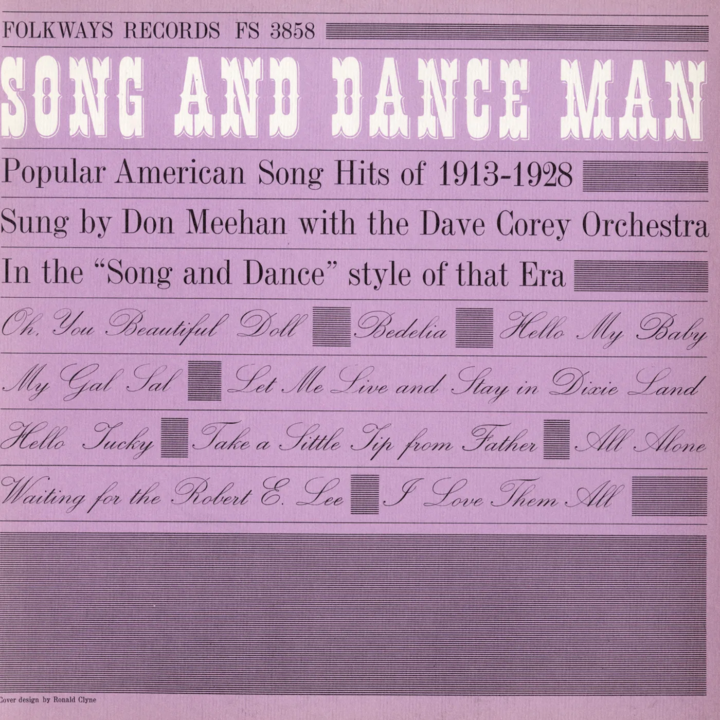 Don Meehan SONG & DANCE MAN: POPULAR AMERICAN HITS 1913-28 CD