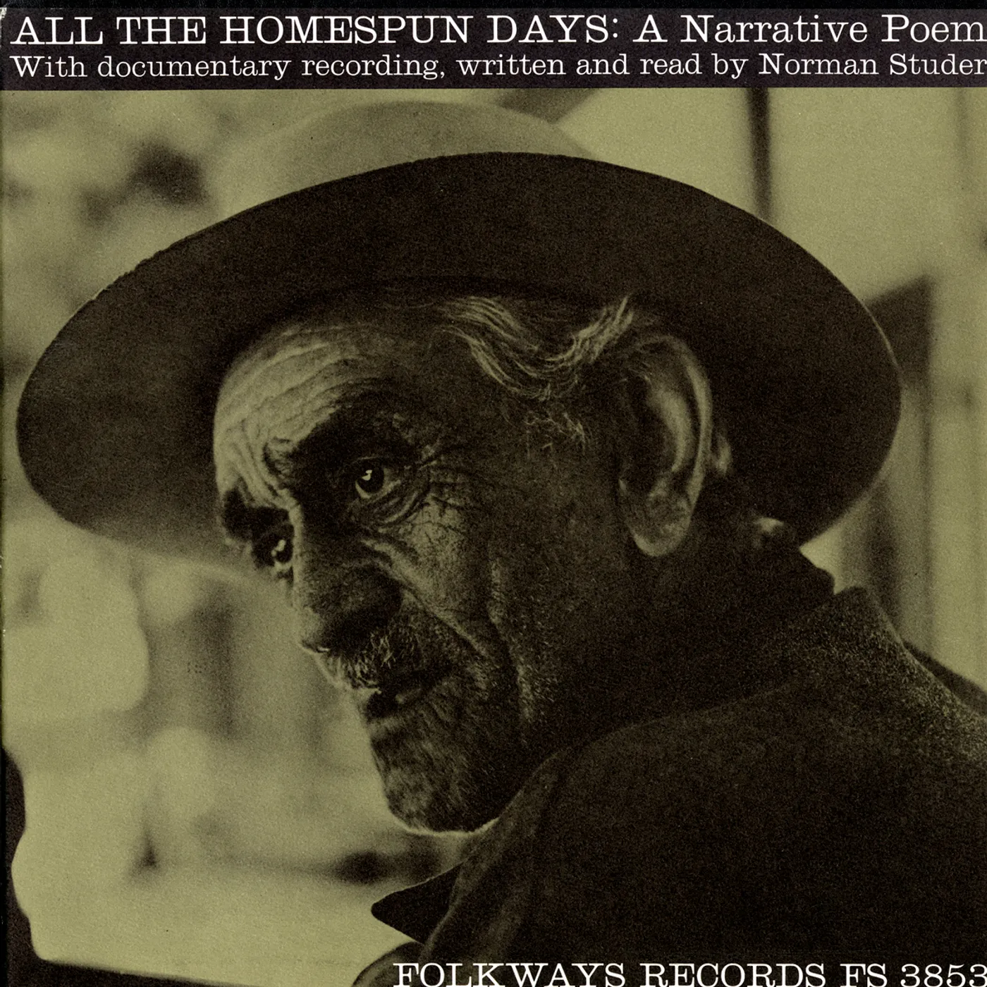 Norman Studer ALL THE HOMESPUN DAYS: A NARRATIVE POEM OF NEW YOR CD