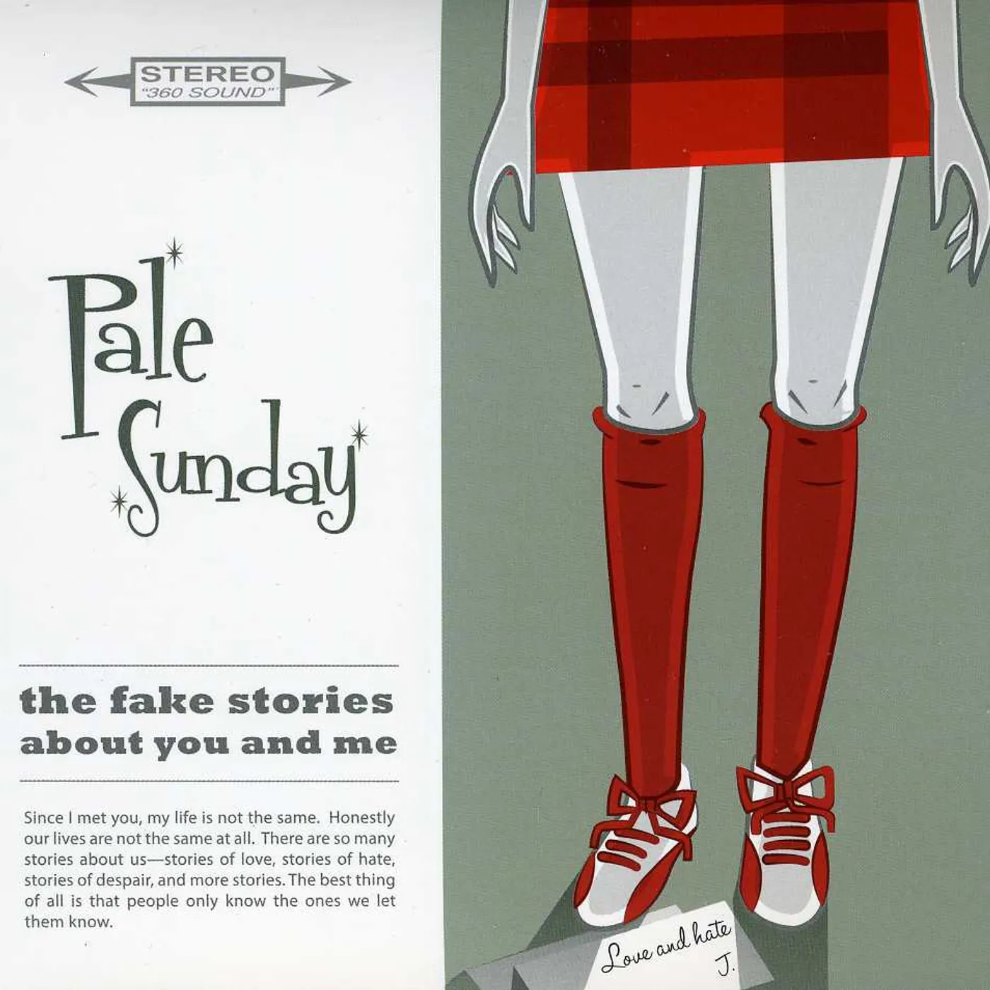 Pale Sunday FAKE STORIES ABOUT YOU & ME CD