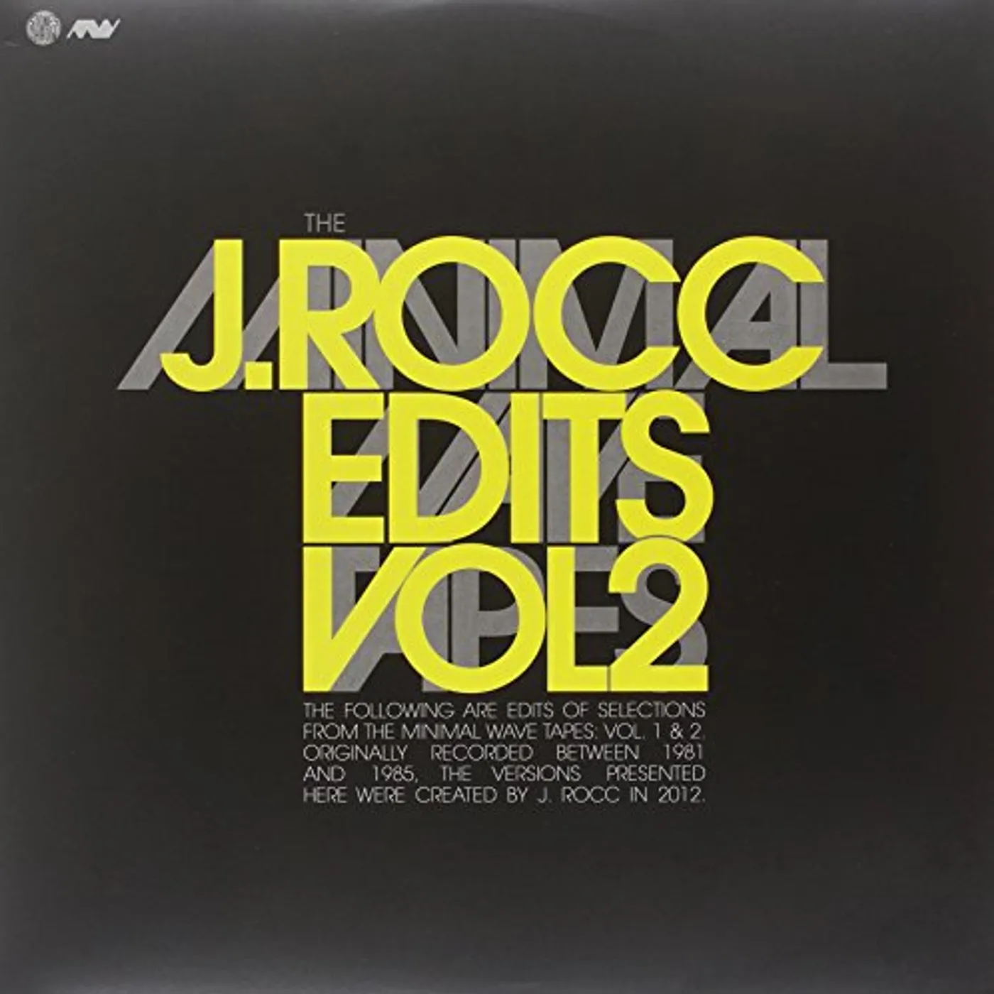 J Rocc MINIMAL WAVE EDITS 2 Vinyl Record