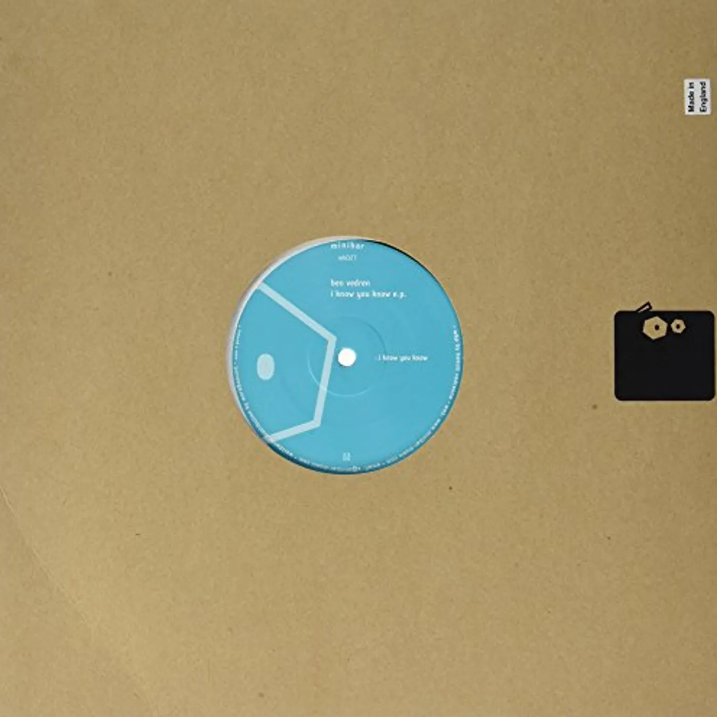 Ben Vedren I KNOW YOU KNOW Vinyl Record