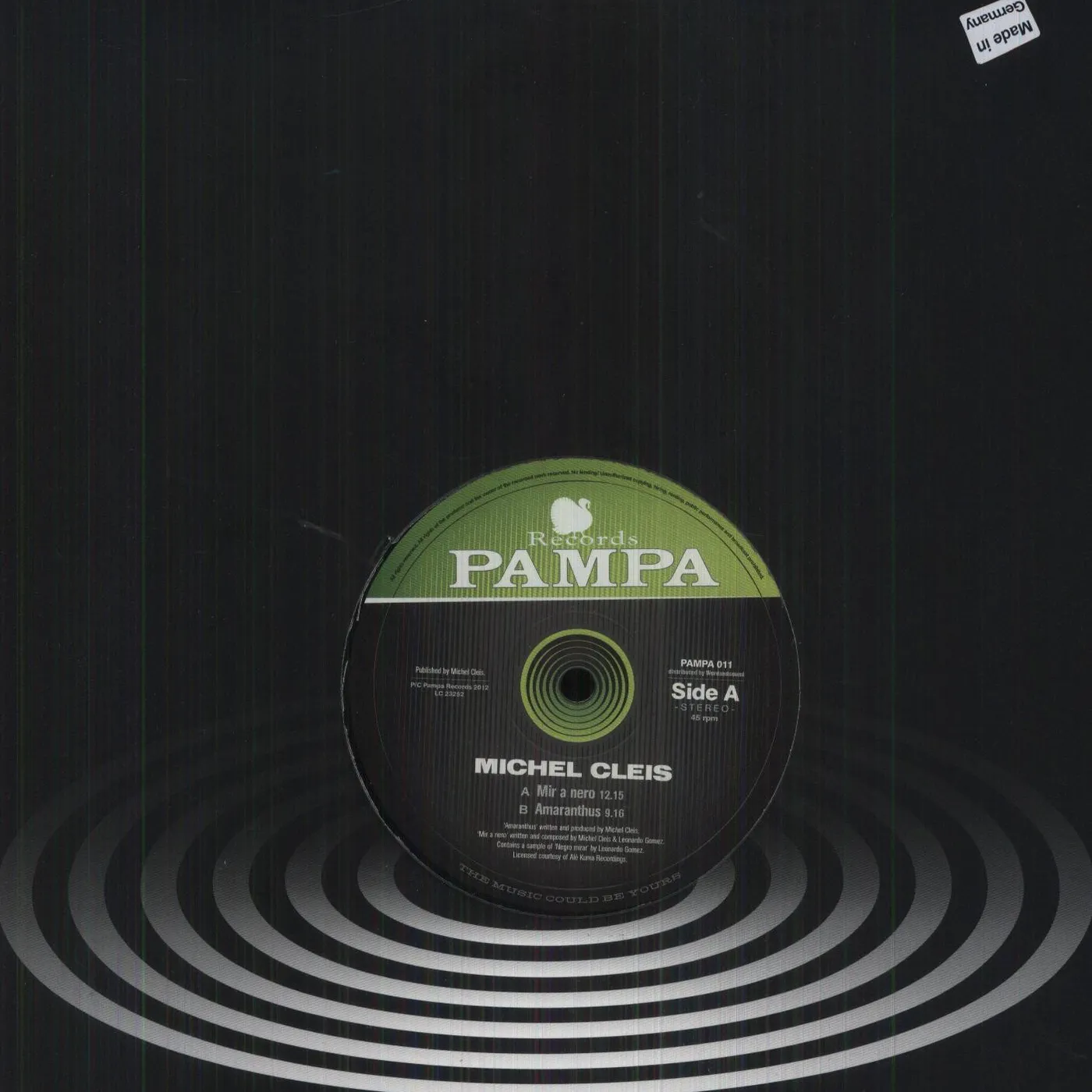 Michel Cleis Mir a nero Vinyl Record