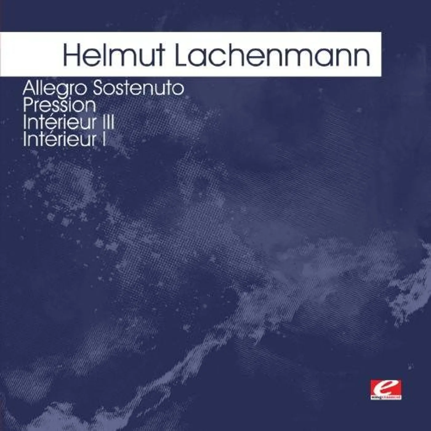 Helmut Lachenmann LACHENMANN: ALLEGRO SOSTENUTO PRESSION CD