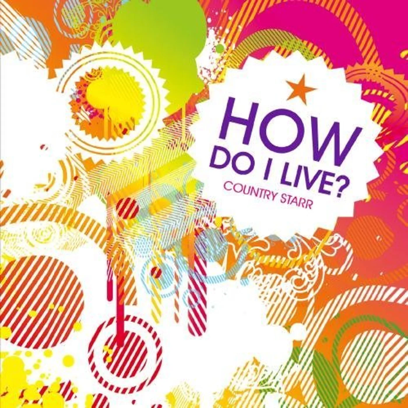 Country Starr HOW DO I LIVE CD
