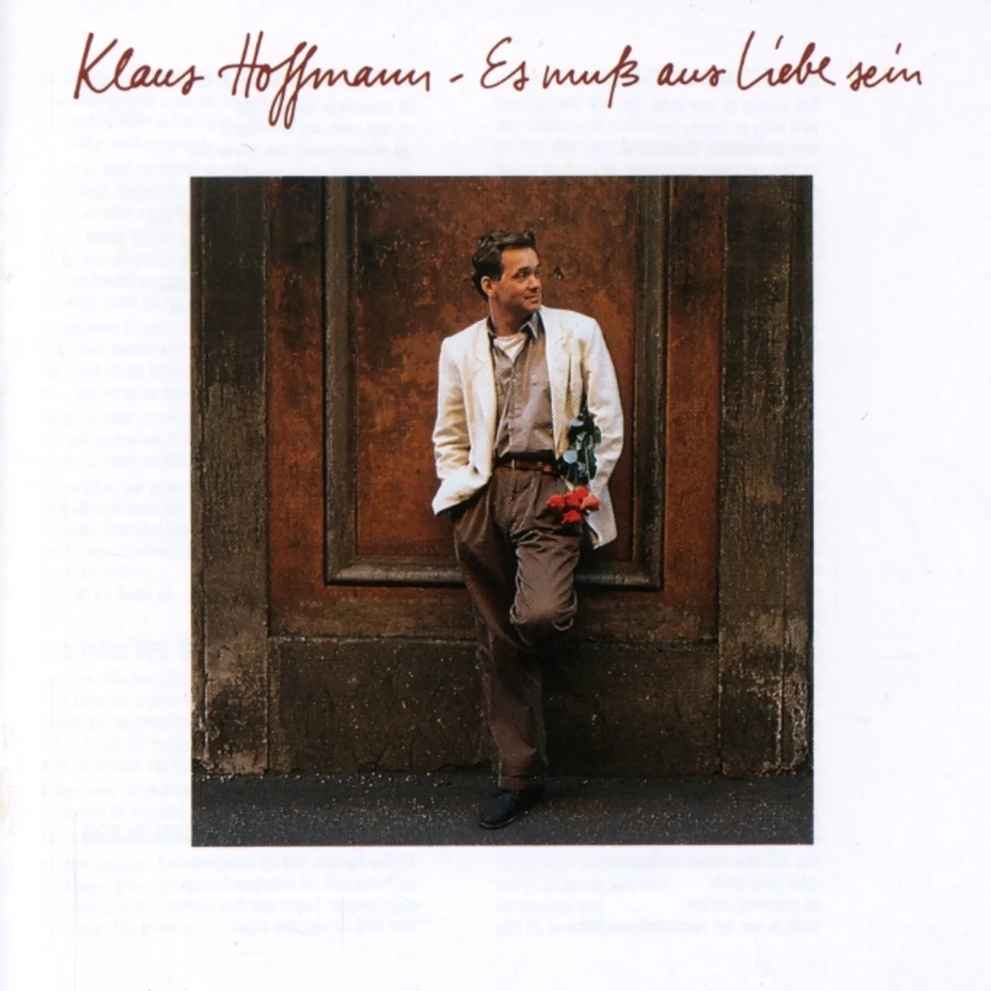 Klaus Hoffmann ES MUSS AUS LIEBE SEIN CD